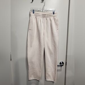 Adidas Women's  Cream Sweatpants Medium